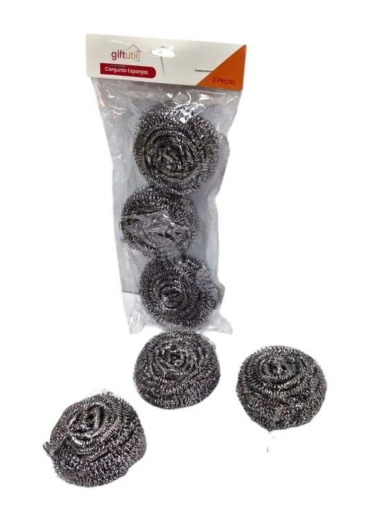 GU5288 CONJUNTO ESPONJA C/03 PEÇAS