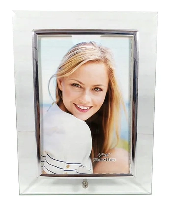 11983 PORTA RETRATO DE VIDRO RETO  V