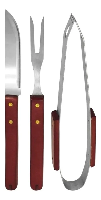 WX4137 KIT FACA GARFO E PEGADOR O/CHURRASCO