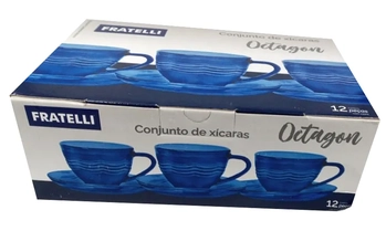 578898 CONJ XICARAS OCTAGONAL CHA