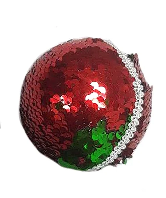 860632 BOLA DE NATAL PAETE BICOLOR 10CM