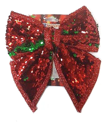 860635 ENFEITE LACO PAETE BICOLOR 22CM