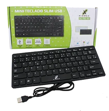 XC-TEC-02 MINI TECLADO SLIM USB MULTIMIDIA
