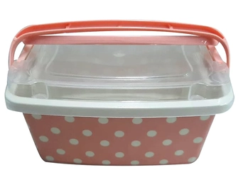 8851 GRAN BOX ALTA DECORADA C/ALCA E TRAVA 690ML