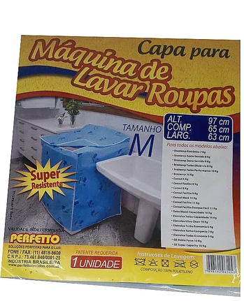 124 CAPA P/MAQUINA POLIETANO M