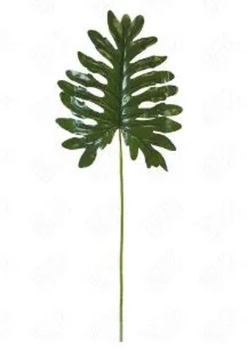 E/0665 FILODENDRO DE SILICONE PEQUENO X1 70CM