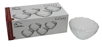 608892 CONJUNTO P/SOBREMESA DE VIDRO C/06PCS