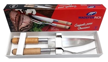1-040 CONJUNTO P/CHURRASCO C/2PCS