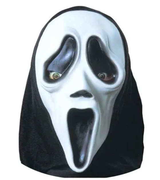 783 MASCARA LATEX C/CAPUZ FANTASMA II