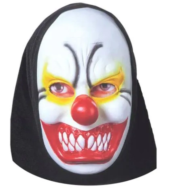 784 MASCARA LATEX C/CAPUZ PALHACO