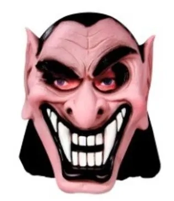 10006 MASCARA LATEX C/CAPUZ VAMPIRO MAU
