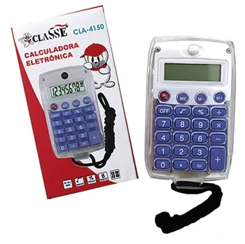 CLA8961 CALCULADORA C/CORDA PEQUENA C/08 DIGITOS