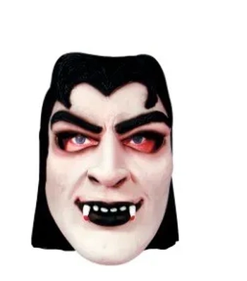 10004 MASCARA LATEX C/CAPUZ DRACULA SEDUTOR