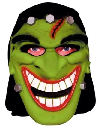 10003 MASCARA LATEX C/CAPUZ FRANK SARCASTICO