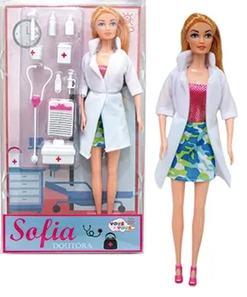 556872 BONECA SOFIA DOUTORA C/ACESSORIOS