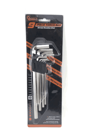 TRY-9255 CONJUNTO CHAVE TORX C/09PCS