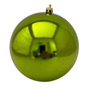 839697 BOLA DE NATAL LISA 12CM VERDE C/1