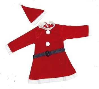 840041 ROUPA MAMAE NOEL VELUDO INFANTIL