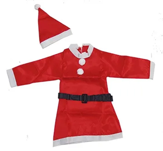 840043 ROUPA MAMAE NOEL CETIM INFANTIL