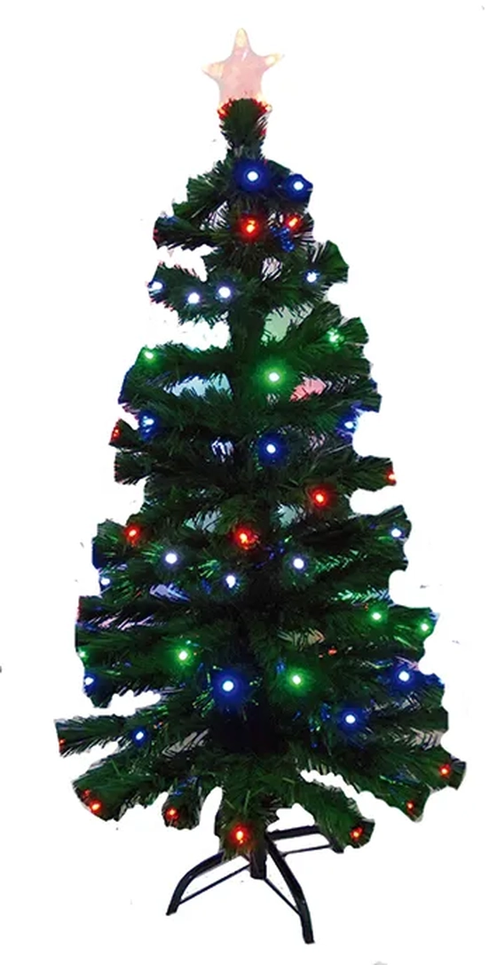 839615 ARVORE VERDE FIBRA OTICA OTTAWA C/LUZ 90CM 70G BIVOLT