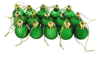 839837 BOLA TUBO MISTA 3CM VERDE C/10
