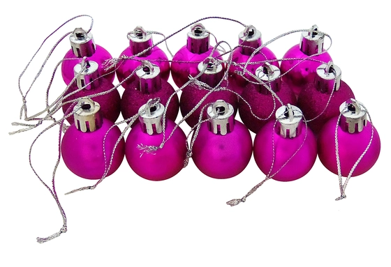 839839 BOLA TUBO MISTA 3CM PINK C/15