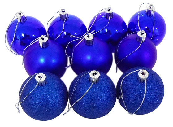 839869 BOLA TUBO MISTA 6CM AZUL C/8