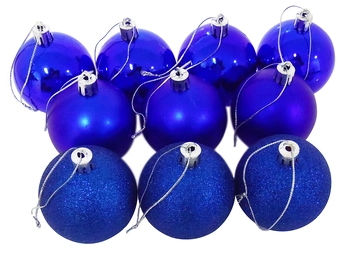 839869 BOLA TUBO MISTA 6CM AZUL C/8