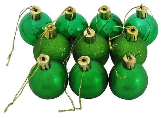 839853 BOLA TUBO MISTA 5CM VERDE C/8