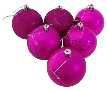 839880 BOLA TUBO MISTA 8CM PINK C/6