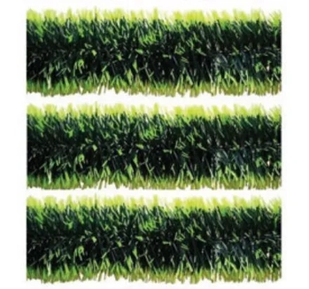 840019 FESTAO FLOCADO VERDE/VERDE CLARO 5CM 2M