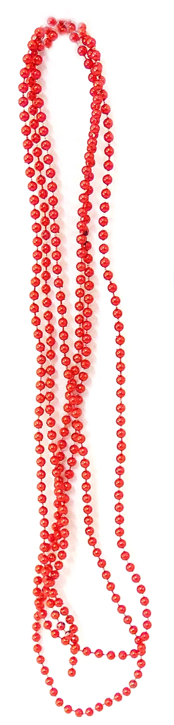 839967 ENFEITE CORRENTE BOLINHA 5MM/1.80M C/1 VERMELHA