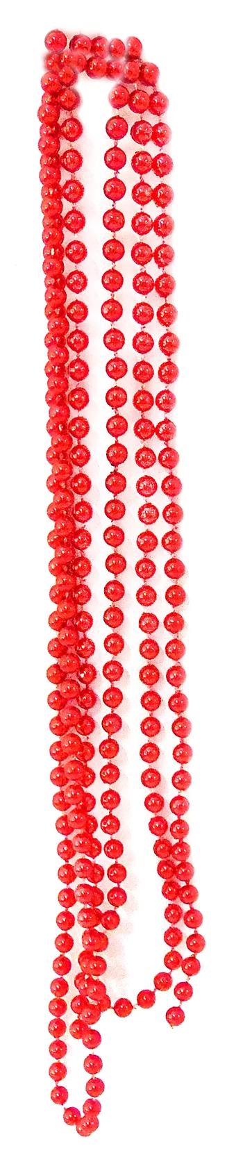839968 ENFEITE CORRENTE BOLINHA 6MM/1.80M C/1 VERMELHA
