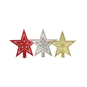 839887 ENFEITE PONTEIRA ESTRELA LISA 14.5CM C/1