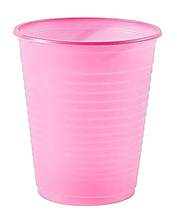 19819.6 COPO DE PLASTICO 200ML ROSA C/50