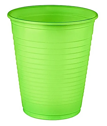 112568.0 COPO DE PLASTICO 200ML VERDE LIMAO C/50
