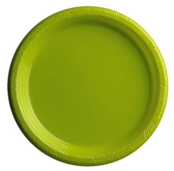 113237.7 PRATO DE PLASTICO 15CM VERDE LIMAO C/10