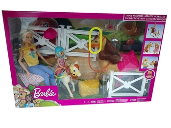 FXH15 BB BARBIE E CHELSEA DIVERSAO C/CAVALOS