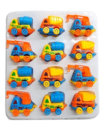 TK-1100 CONJUNTO C/12 CARRINHOS DE PLASTICO C/MOTOR A FRICCA