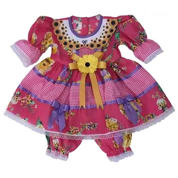 78/04 VESTIDO JUNINO BEBE TAMANHO 04