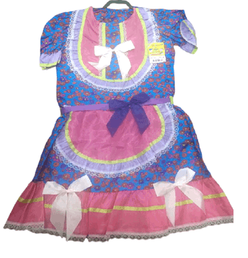 953/06 VESTIDO JUNINO C/BERMUDA TAMANHO 06