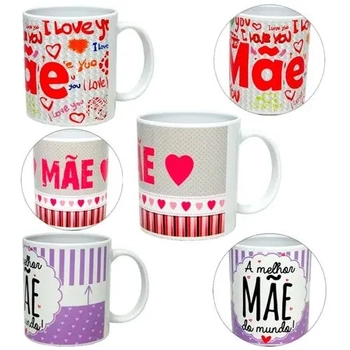 C261-M CANECA PLASTICA MAE 350ML SORTIDAS
