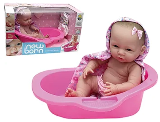 8045 BONECA NEW BORN BANHO DE CARINHO