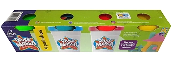 8064 DIVER MASSA - KIT C/04 POTINHOS SORTIDOS