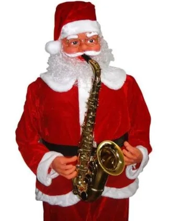 840065 PAPAI NOEL ELETRONICO C/SAXOFONE 1.2CM