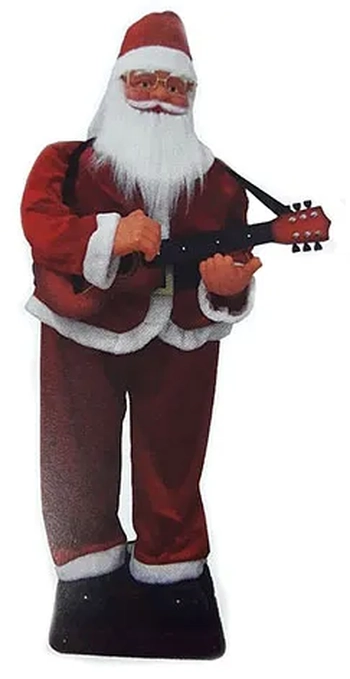 840067 PAPAI NOEL ELETRONICO C/VIOLAO 1.2M