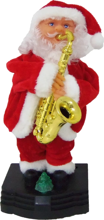 840081 PAPAI NOEL ELETRONICO MUSICA ROCK 24CM