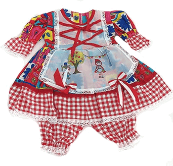46/1 VESTIDO INFANTIL CHAPEUZINHO VERMELHO