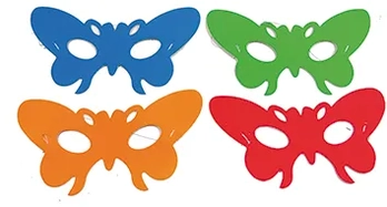 H75/AK130 MASCARA BORBOLETA C/12 CORES SORTIDAS