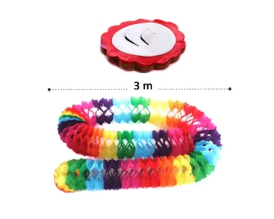 XY-002 ENFEITE JUNINO 8CM C/3M DE PAPEL